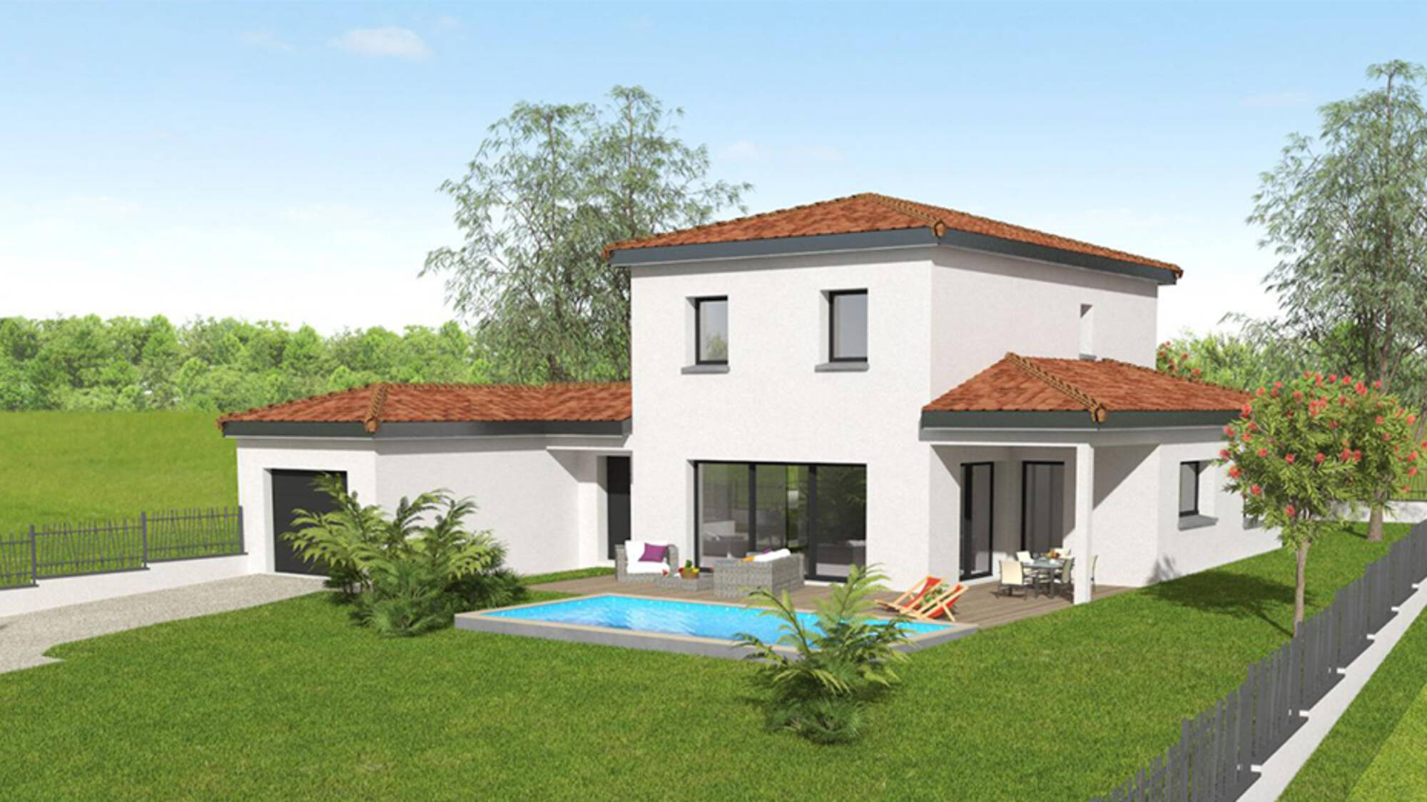 Maison neuve à Saint-Laurent-de-Mure à Saint-Laurent-de-Mure (69) | Maisons Alain Métral