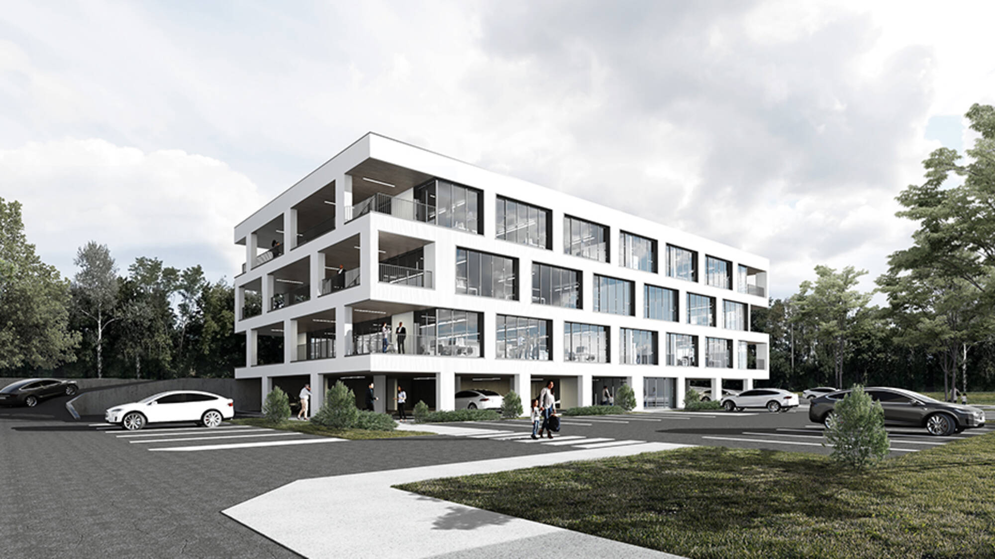 Europa 2, Bâtiment neuf de bureaux et services à Amancy à Amancy (74) | Maisons Alain Métral