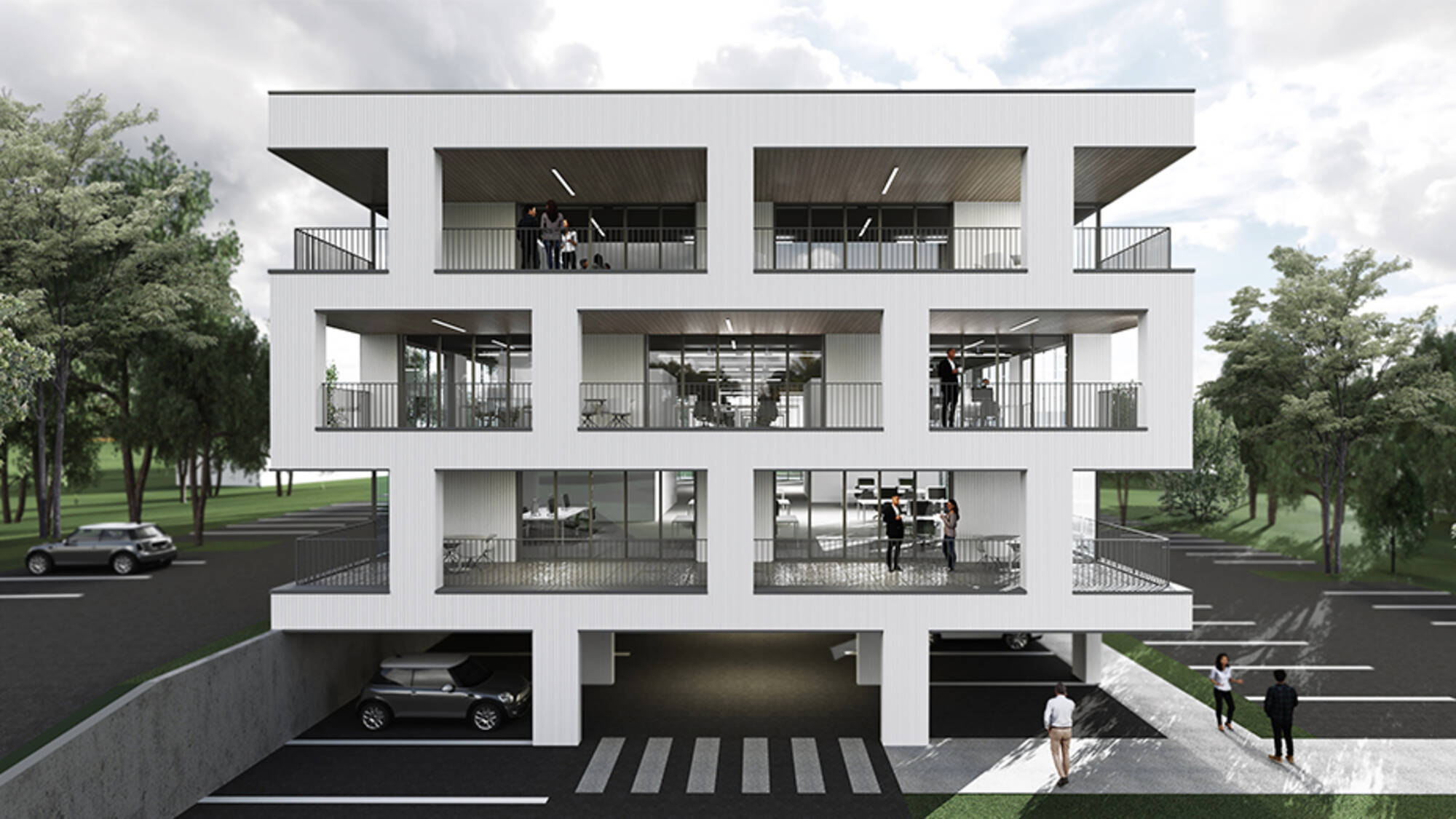 Europa 2, Bâtiment neuf de bureaux et services à Amancy à Amancy (74) | Maisons Alain Métral