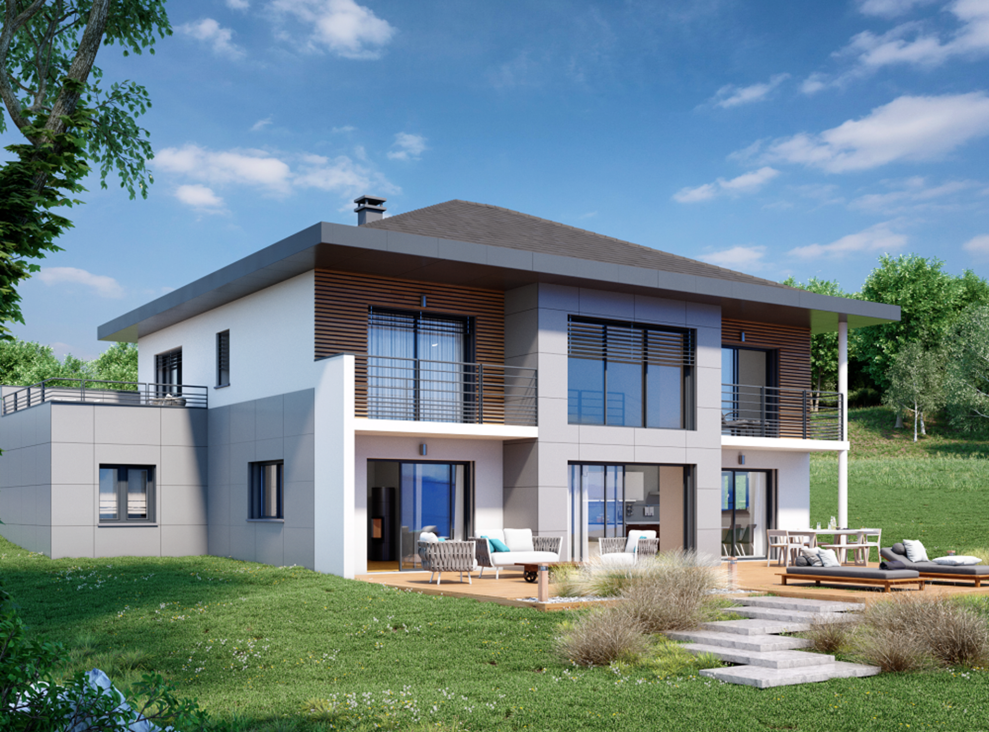LES ÉCLATS DU LAC, PROGRAMME IMMOBILIER NEUF, MAISONS À BALLAISON à Ballaison (74) | Maisons Alain Métral