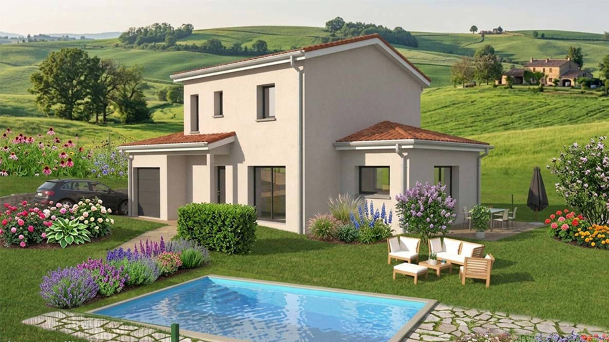 Maison neuve à Vaugneray à Vaugneray (69) | Maisons Alain Métral