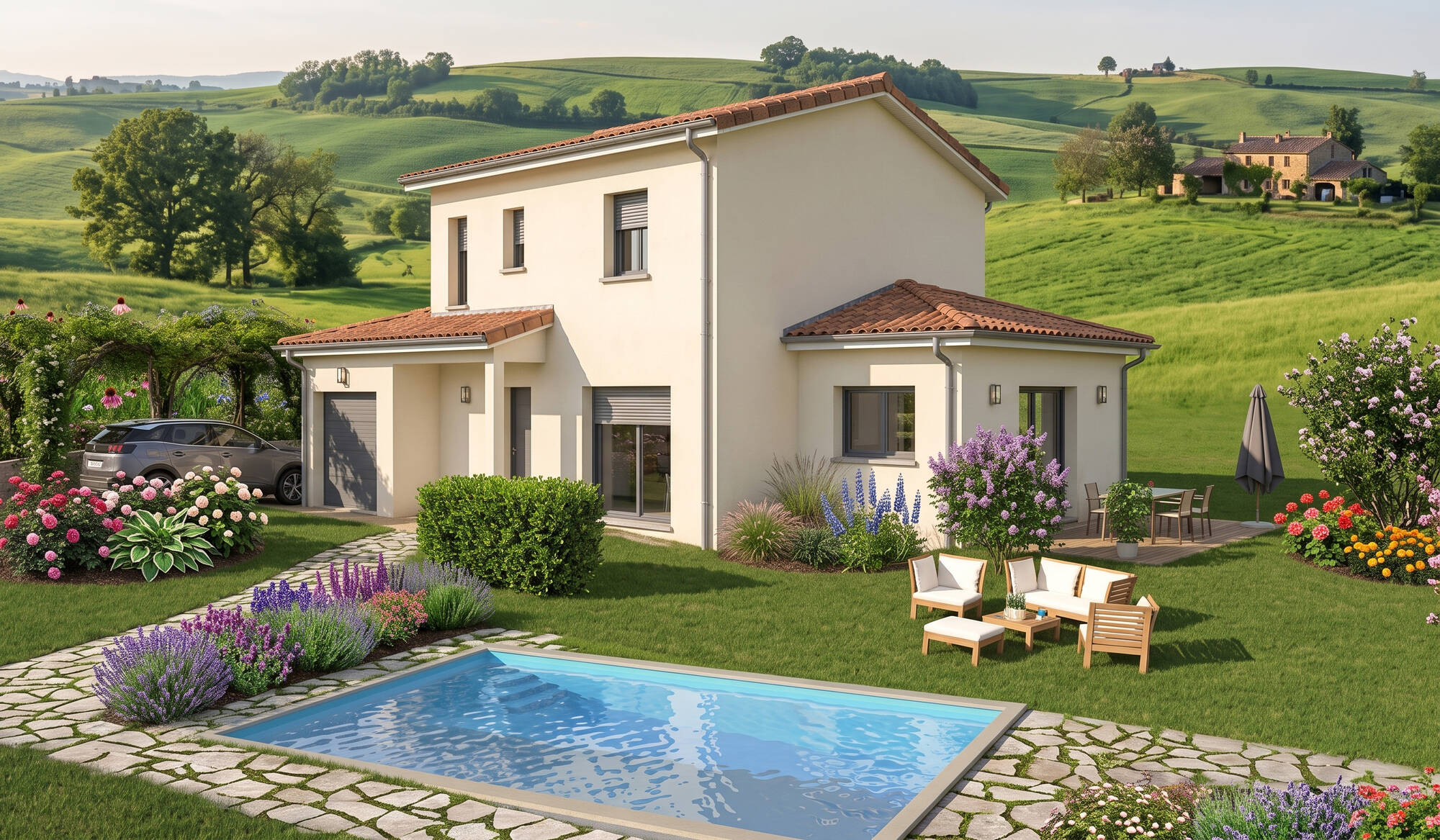 Maison neuve à Vaugneray à Vaugneray (69) | Maisons Alain Métral