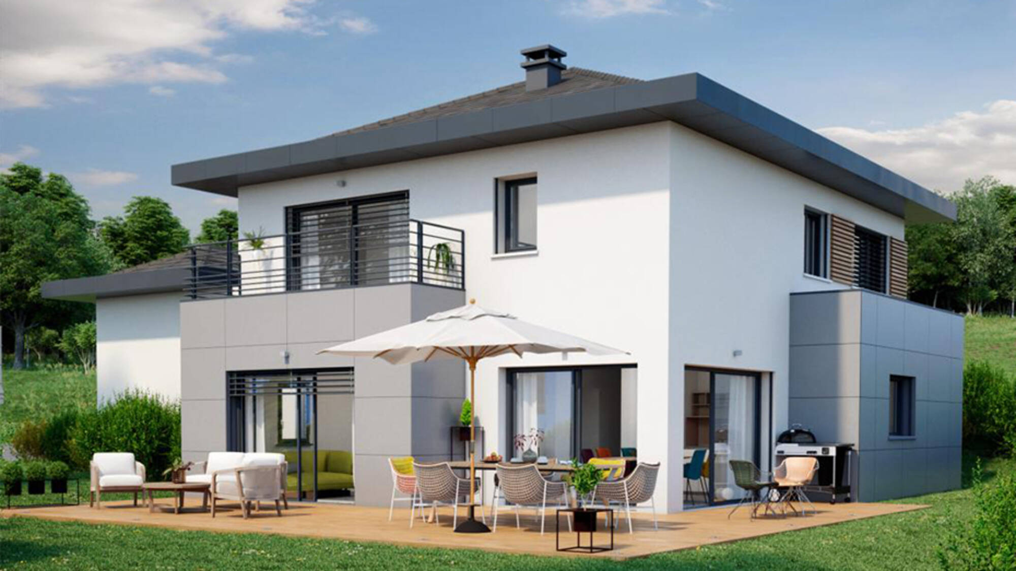 Maison neuve à Prévessin-Moëns à Prévessin-Moëns (01) | Maisons Alain Métral