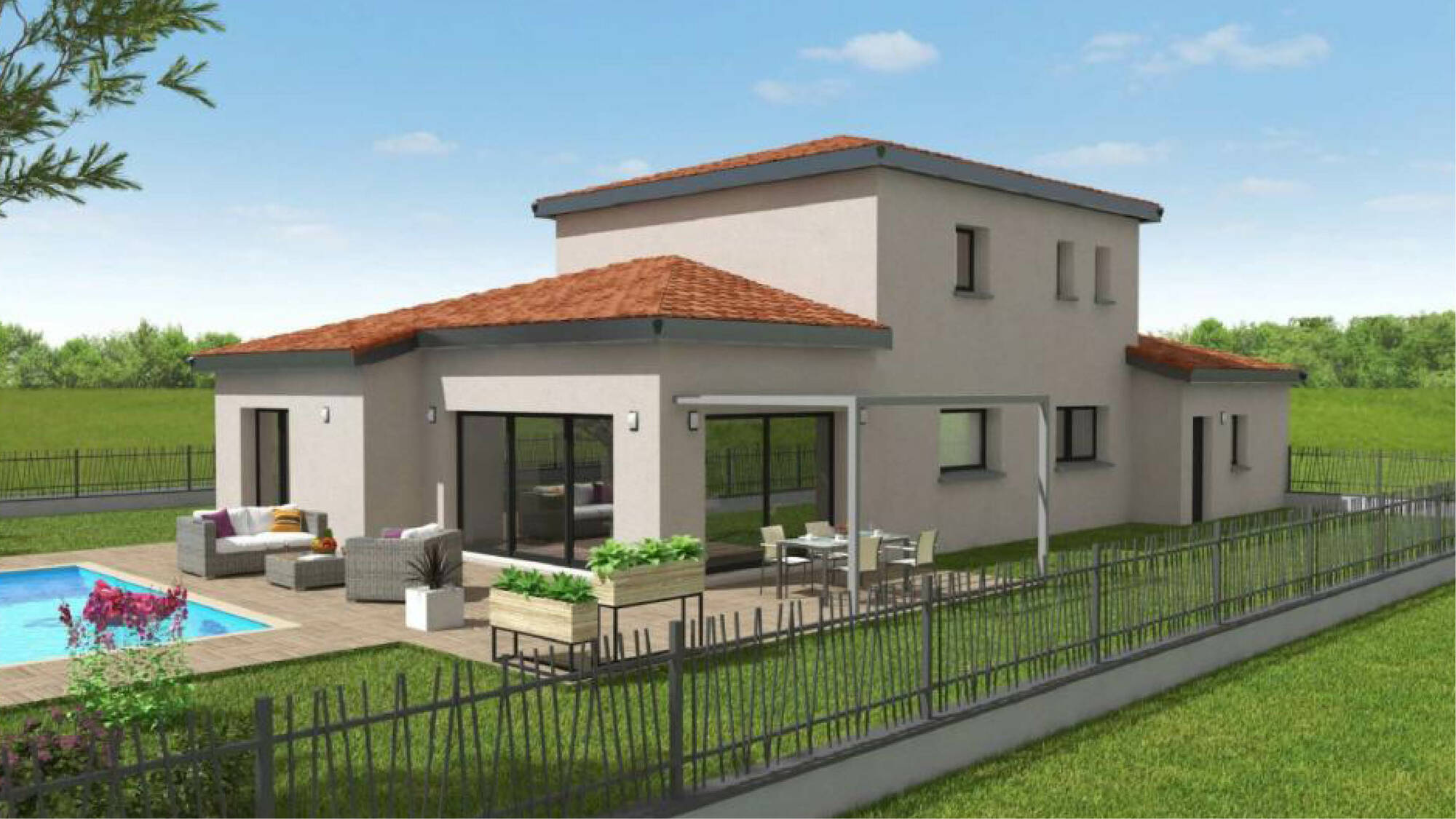 Maison neuve à Saint-Laurent-de-Mure à Saint-Laurent-de-Mure (69) | Maisons Alain Métral