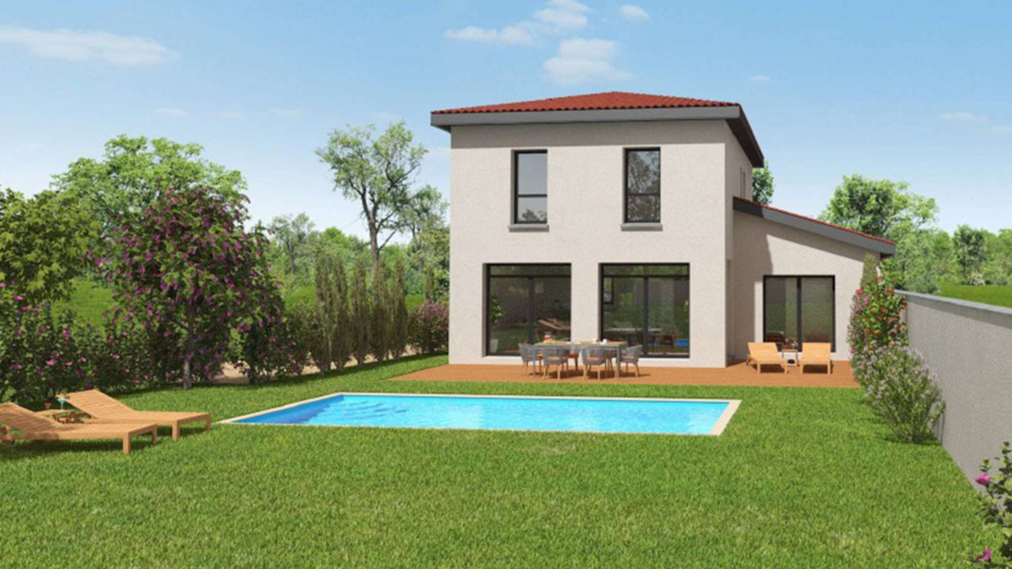 Maison neuve à Saint-Priest à Saint-Priest (69) | Maisons Alain Métral