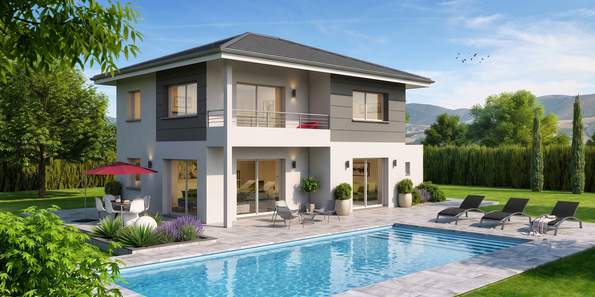 Maison neuve à Prévessin-Moëns à Prévessin-Moëns (01) | Maisons Alain Métral